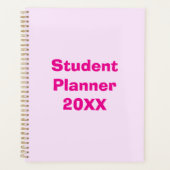 Pink Minimalist Monogramme hebdomadaire et mensuel (Devant)