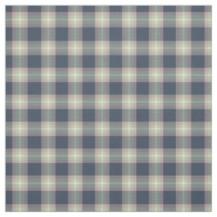Pink Mint Green Dark Blue Tartan Squares Patroon Stof