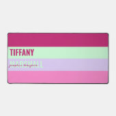 Pink Mint Green Purple Stripes Nom du Motif (Recto)