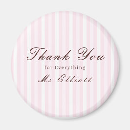 Pink Mist - Personalised Thank You Teacher Magnet Magneet