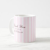 Pink Mist - Personalised Thank You Teacher Mug (Devant gauche)