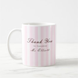 Pink Mist - Personalised Thank You Teacher Mug Koffiemok