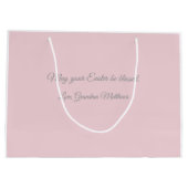 Pink Mix Plaid Groot Cadeauzakje (Achterkant)