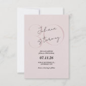 Pink Modern, Simple 30th Birthday Invitation (Devant)