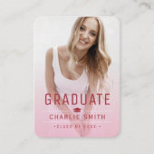 Pink Modern Typographie Photo Invitation (Devant)