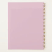 Pink moderne floral tropical nature girplanner (Dos)