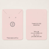 Pink Moderne Mini Collier Elevage Carte d'affichag (Devant & derrière)