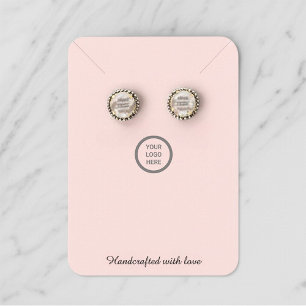 Pink Moderne Mini Collier Elevage Carte d'affichag