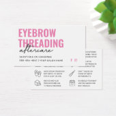 Pink moderne Simple Eyebrow Threading Aftercare  (Bureau)