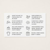 Pink Moderne Waxing Post-Care Card Enlèvement des (Dos)