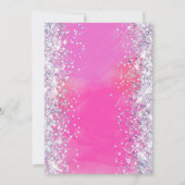 Pink modifiable 9e anniversaire Invitation Modèle (Dos)