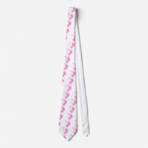 Pink MOM Heart Cats Stropdas