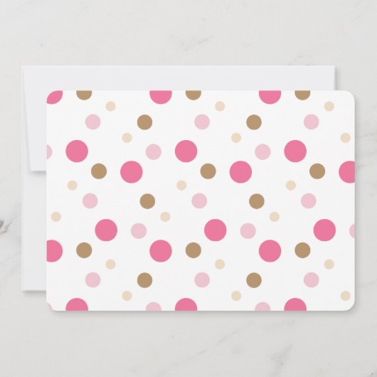 Pink Monkey First Birthday Party Invitation (Dos)