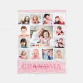 Pink Monogramme photo Collage de couverture en pol (Devant)
