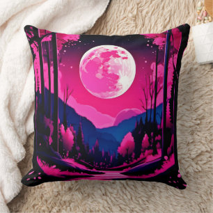 Pink Moon Fantasy Kussen