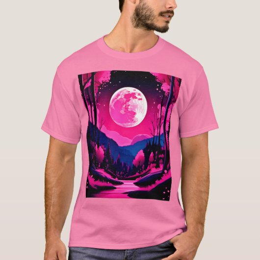 Pink Moon Fantasy T-shirt (Voorkant)