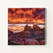 Pink Morning Glory Notitieboek (Achterkant)