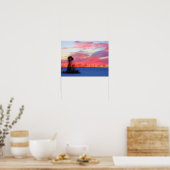 Pink Morning Sunrise Poster (Keuken)