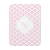 PInk Motif marocain avec Magnets Monogram (Vertical)