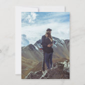 Pink Mountain Save the Date Kaart (Achterkant)