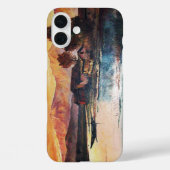 PINK MOUNTAINES LAKE ALPINE SUNSET LANDSCAPE Case-Mate iPhone CASE (Achterkant)