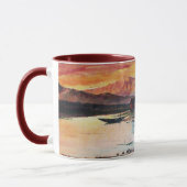PINK MOUNTAINES LAKE ALPINE SUNSET LANDSCAPE MOK (Links)
