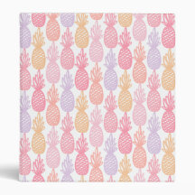 Pink Multicolor Tropical Pineappy Motif