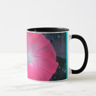 Pink N Turquoise Morning Glory Duo tasse
