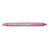Pink Name Personalised Ballpoint Pen (Achterkant)
