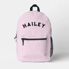 Pink Name School Backpack for Kids Bedrukte Rugzak