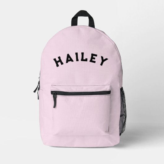 Pink Name School Backpack for Kids Bedrukte Rugzak (Voorkant)