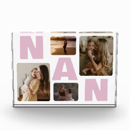 Pink Nan oma's familie fotocollage Fotoblokken