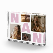 Pink Nan oma's familie fotocollage Fotoblokken (Rechts)
