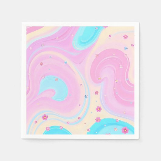 pink napkins servet (Voorkant)