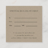 PINK NAVY FOLIAGE INITIAAL WREATH GIFT CERTIFICAAT (Achterkant)