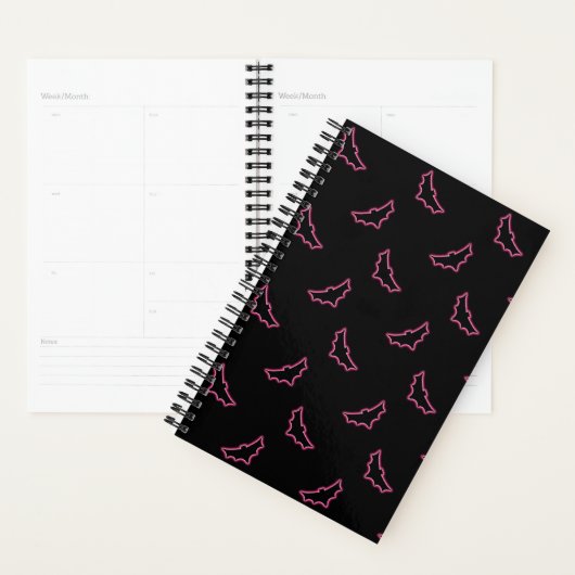 Pink Neon Bats Planner (Display)