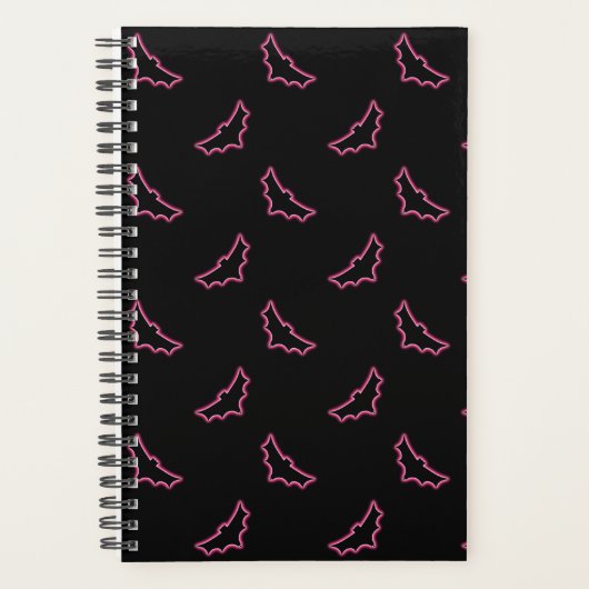 Pink Neon Bats Planner (Voorkant)