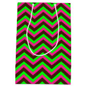 Pink-Neon-Brown Coll.-CHEVRON 19-GIFT BAG m Medium Cadeauzakje (Achterkant)