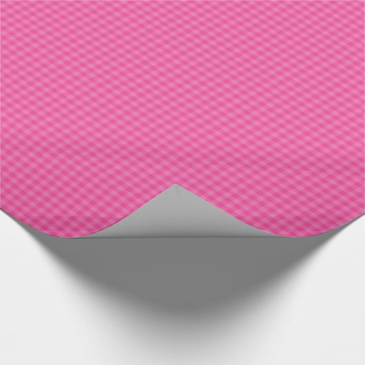 Pink-Neon-Brown-Coll-GINGHAM-08-GIFT WRAP PAPER Cadeaupapier (Hoek)