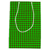 Pink-Neon-Brown Coll.-GINGHAM 11-GIFT BAG m Medium Cadeauzakje (Achterkant)