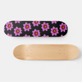 Pink Northwest Cosmos Flower Skateboard (Horizontaal)
