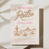 Pink Not Her First Rodeo Baby Shower Invitation