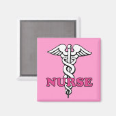 Pink Nurse Magnet (Recto/Verso)