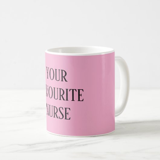 Pink Nurse Mug (Devant droit)