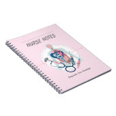 Pink Nurse Notes Notitieboek (Rechterzijde)