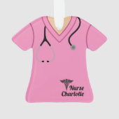 Pink Nurse Scrubs Personnalisé (dos)