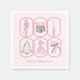 Pink Nutcracker A Merry Little Baby Shower Servet