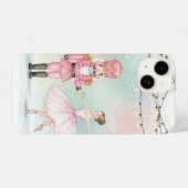 Pink Nutcracker & Ballerina  Christmas  iPhone Hoesje (Achterkant horizontaal)