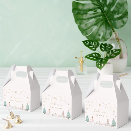 Pink Nutcracker Ballet Baby Shower Favor Boxes Bedankdoosjes (Meervoudige)