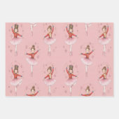 Pink Nutcracker Ballet Theme Girls Inpakpapier Vel (Voorkant)